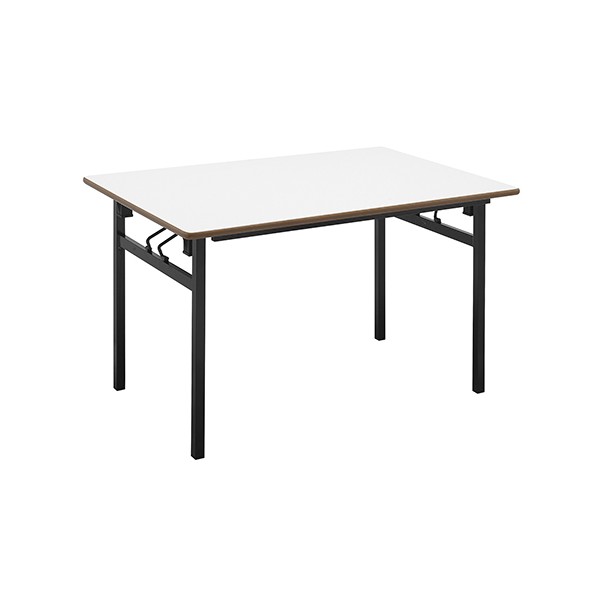 Table pliante 4 pieds Hershel 140x80 cm mélaminé