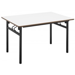 Table pliante 4 pieds Hershel 200x80 cm mélaminé