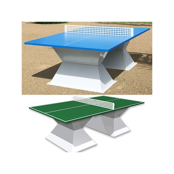 Table de ping pong antichoc espaces publics plateau HD 35 mm vert
