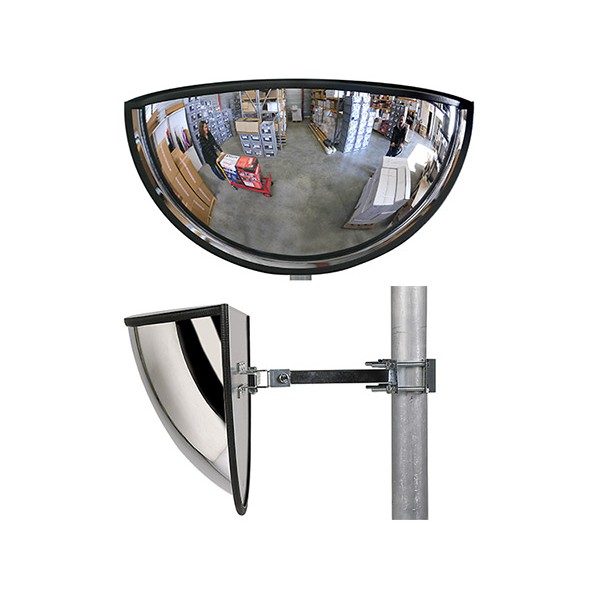 Miroir multi-usages panoramiques 1/2 vision 180° diam. 600 mm garantie 3 ans