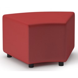 Canapé d'angle simili cuir rouge ou vert L55 x P45 x H45 cm