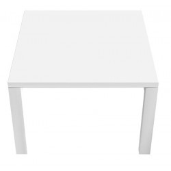Table d'accueil Design blanc/blanc 60x60 cm 