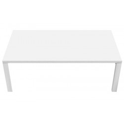 Table d'accueil Design  blanc/blanc 114x60 cm