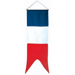 Oriflamme française maille polyester 115 g 40 x 120 cm