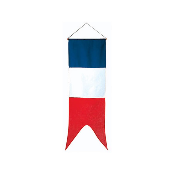Oriflamme française maille polyester 115 g 40 x 120 cm