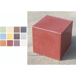 Cube béton fibré performance coloré L45 x P45 x H45 cm
