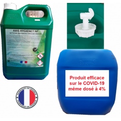 Bidon de nettoyant désinfectant dégraissant Axis Hygienet NF 30L