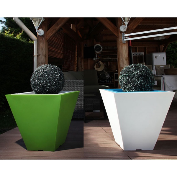 Double pot décoratif Colors® Square 60 x 60 x H60 cm