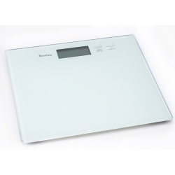 Pèse-personne électronique en verre mat blanc Doutzen