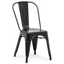 Chaise empilable Atelier acier noir