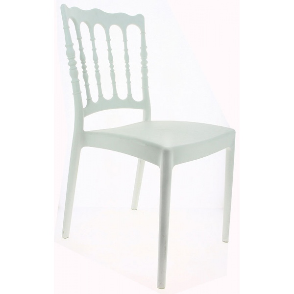 Chaise blanche Napoléon en polypropylène