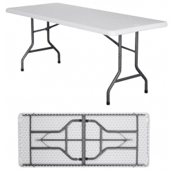 Table pliante polyéthylène Nîmes L183 x P76 x H74 cm