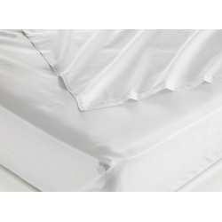 Taie d'oreiller 100% coton blanc 125 g sac sans rabat 50x90 cm (le lot de 100)