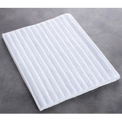 Tapis de bain Olympe 100% coton blanc 850 g 50x75 cm (le lot de 10)