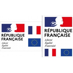 Plaque de façade "Liberté Egalité Fraternité" A1 (59,4 x 84,1 cm) Modèle Classique