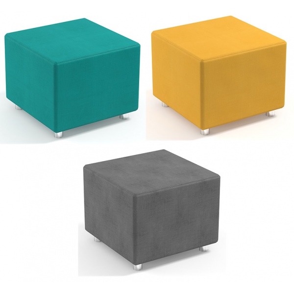 Canapé cube simili cuir L55 x P55 x H45 cm