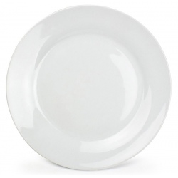 Assiette Basic white plate ø 200 mm (le lot de 12)