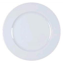 Assiette One plate ø 160 mm porcelaine blanche (le lot de 10)