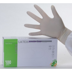 Gant d'examen latex non poudré rugueux AQL 1,5 qualité médicale (le carton de 1000)