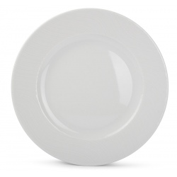 Assiette Ondine plate ø 240 mm porcelaine blanche (le lot de 6)