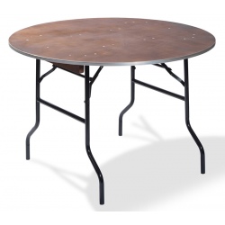 Table de banquet pliable en bois ronde Ø  122 cm