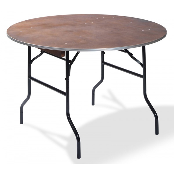 Table de banquet pliable en bois ronde Ø  122 cm
