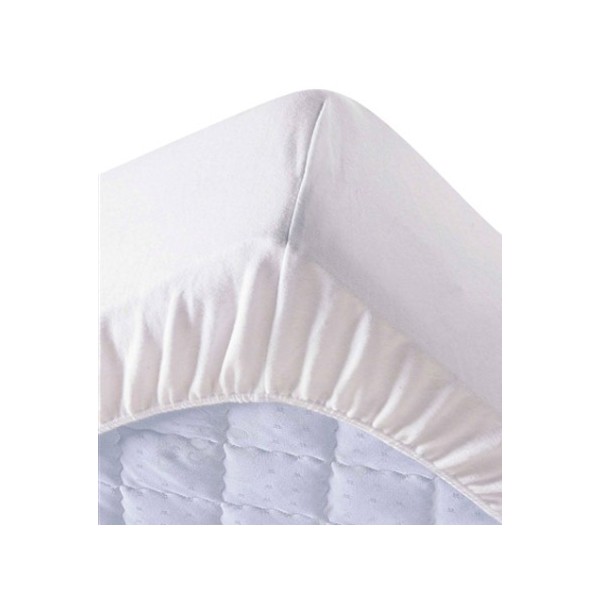 Housse de matelas polyester matelassé Nuage ép 16 cm 140x190 cm