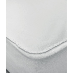 Protège matelas forme drap housse Aster imperméable 160x200 cm 1 face coton et 1 face polyuréthane (lot de 8)
