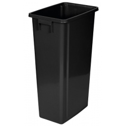 Collecteur recyclage noir 80 L pour station de tri sélectif en recyclé