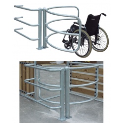 Portillon sélectif pour accès fauteuils roulants