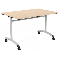Table rabattable et accrochable ép. 24 mm stratifié chants ABS 120x70cm T6