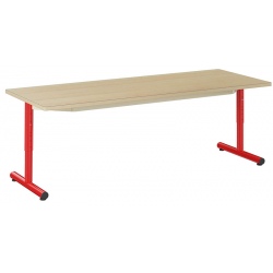 Table reglable T1 à T4 à dégagement latéral Loulou stratifié 160x60 cm