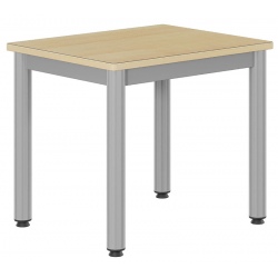 Tables 4 pieds Joséphine 60x50 cm stratifié chant alaisé bois T1 à T3
