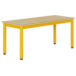 Tables 4 pieds Joséphine 120x50 cm stratifié chant alaisé bois T1 à T3
