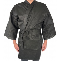 Lot de 100 peignoirs kimonos noirs jetables taille XL