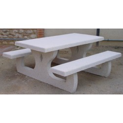 Table de pique nique monobloc 180x180 cm