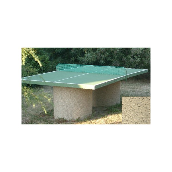 Table ping-pong en finition pieds ronds finition pierre