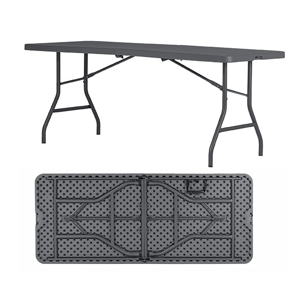 Table pliante et transportable polyéthylène Q+ 183x76,2 cm