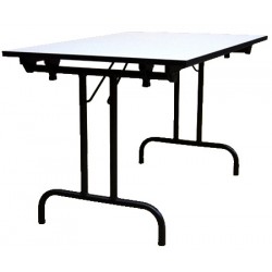 Table pliante Athena 180x80 mélaminé 22 mm chant PVC