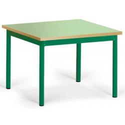 Table maternelle Elise stratifié pieds métal 60x50 cm TC à T3