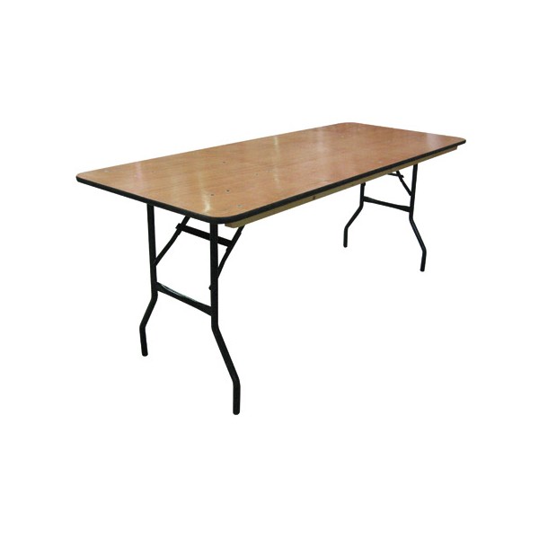 Table pliante plateau bois multi services 183x76 cm