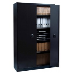 Armoire monobloc métal portes pliantes NF Office Excellence 198x120x43 cm