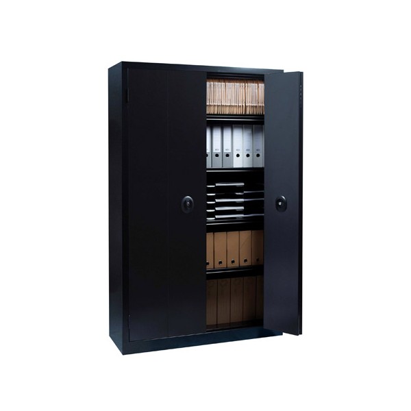 Armoire monobloc métal portes pliantes NF Office Excellence 198x120x43 cm