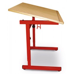 Tables réglable pour enfant à mobilité réduite stratifié alaise bois 100x65 cm