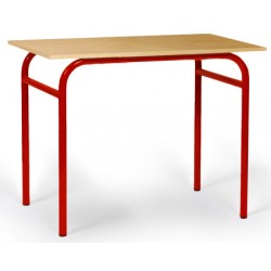 Tables scolaires Violette stratifié alaise bois 130x50 cm T4 à T7
