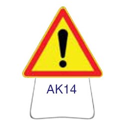 Triangle temporaire galvanisé AK14 1000 CL 2